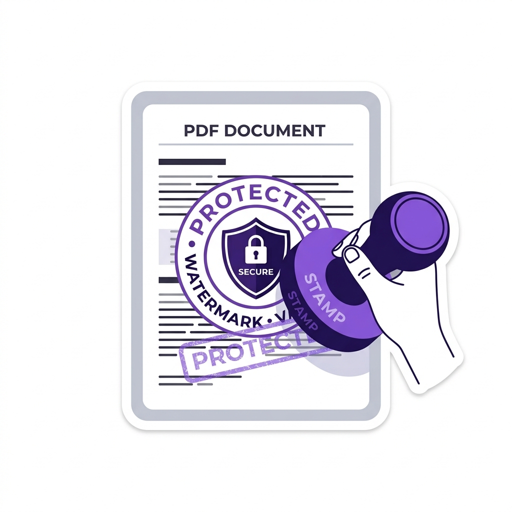 วิธีใส่ลายน้ำ PDF